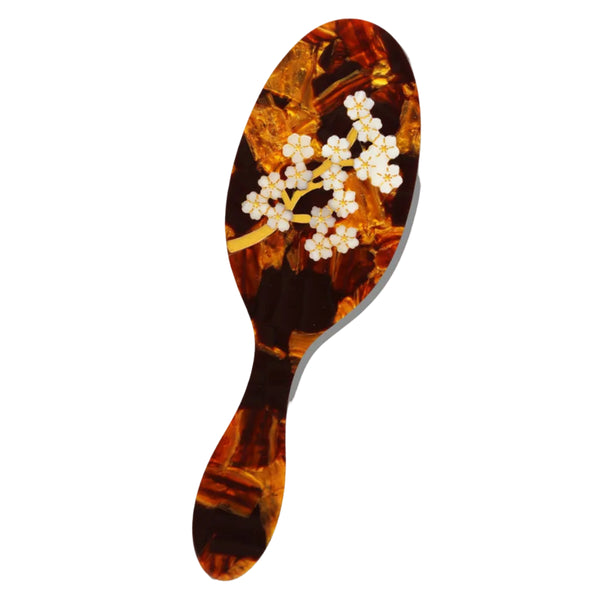 Solar Eclipse - Hair Brush - Brown Sakura Blossom
