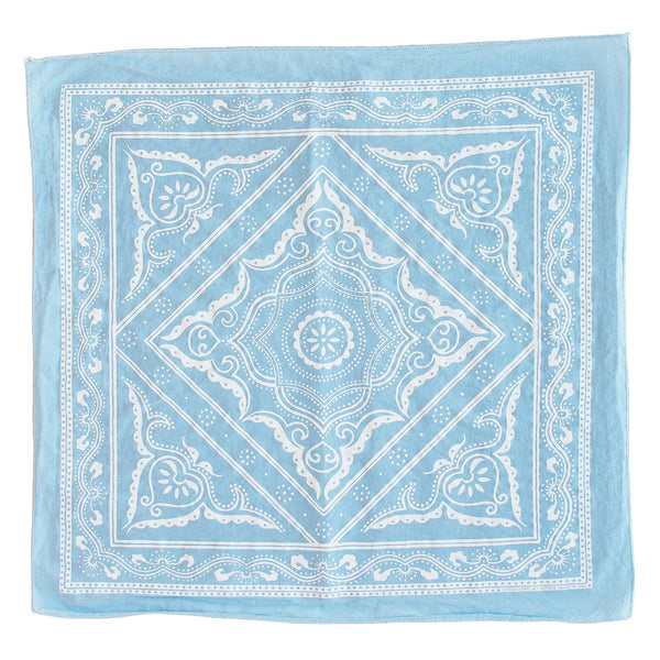 Western Bandana - Light Blue