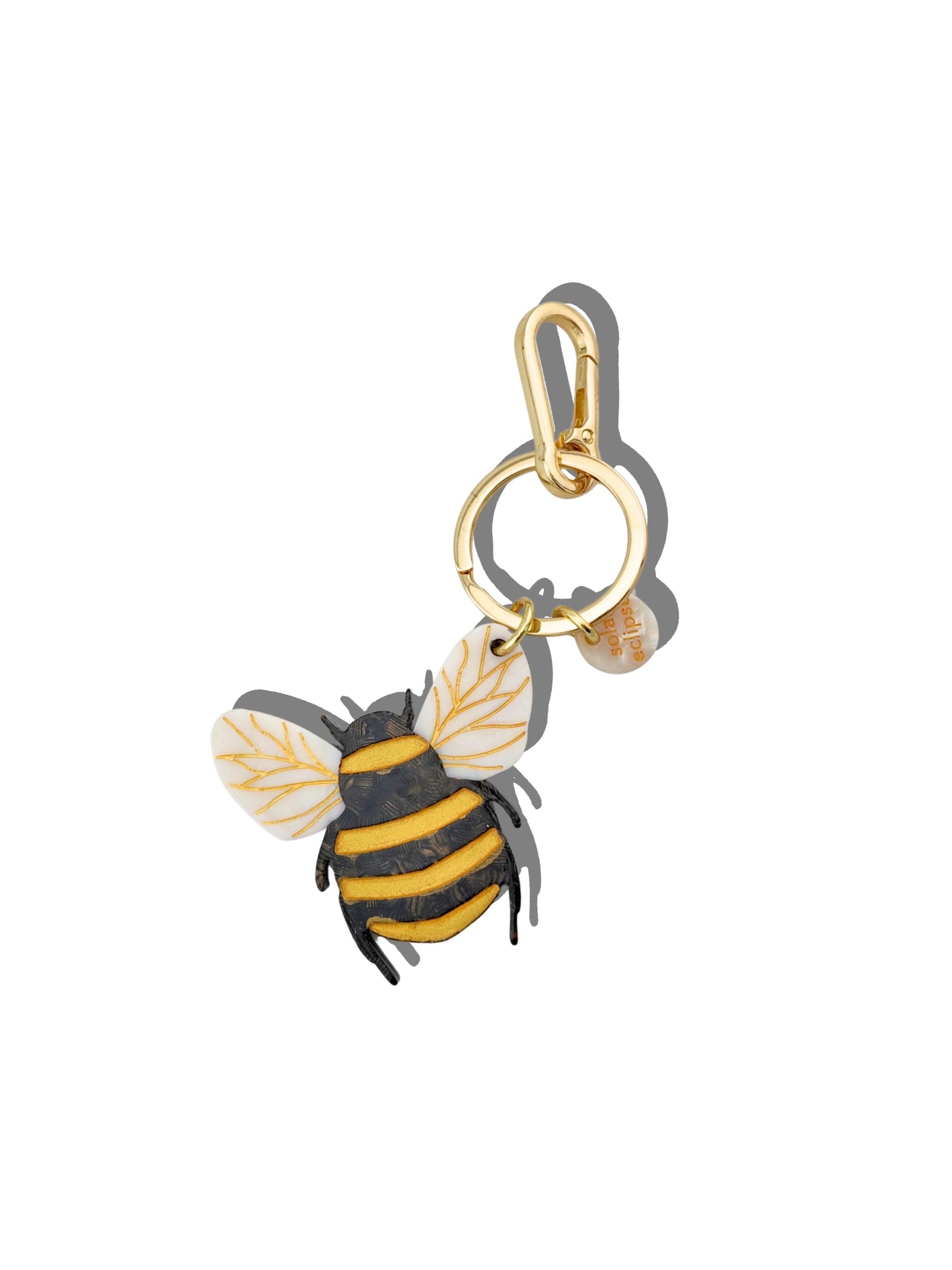 Solar Eclipse - Honey Bee Bag Charm + Keychain