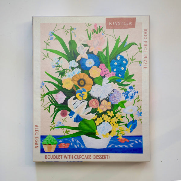 Kinstler Puzzles - Bouquet with Cupcake (dessert)