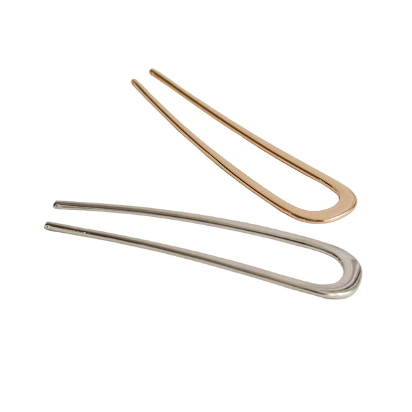 nar'sha - Bent U-Shaped Hair Stick - Gold