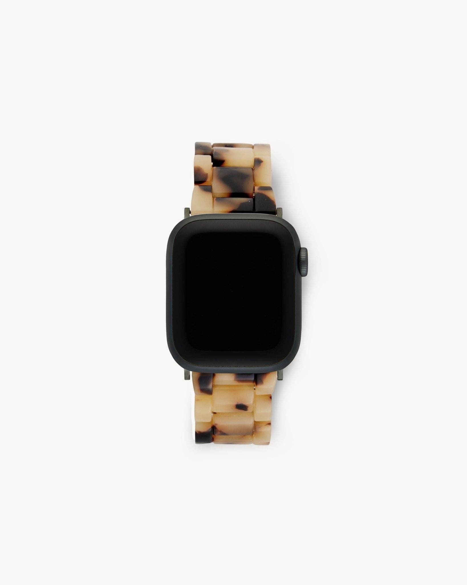 MACHETE - Apple Watch Band in Blonde Tortoise: Universal Fit / Black Hardware