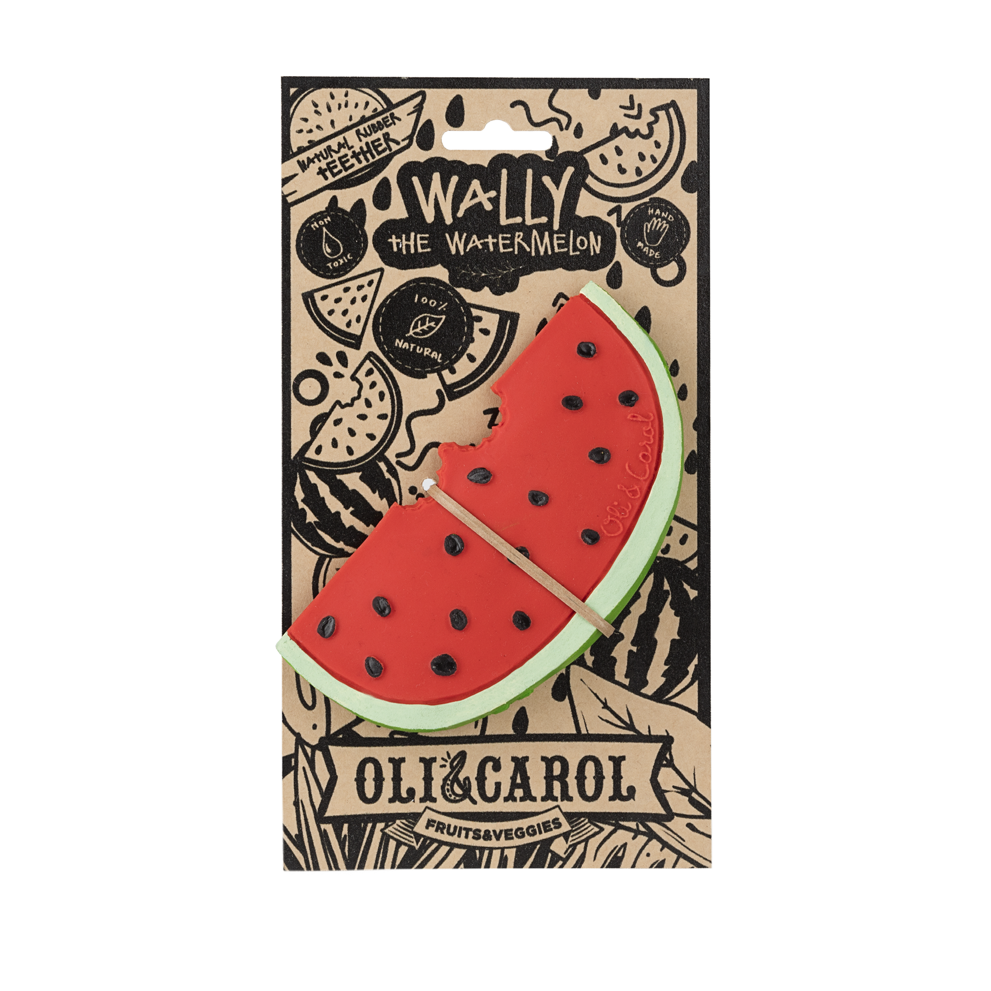 Oli & Carol - Wally the Watermelon Teether Toy