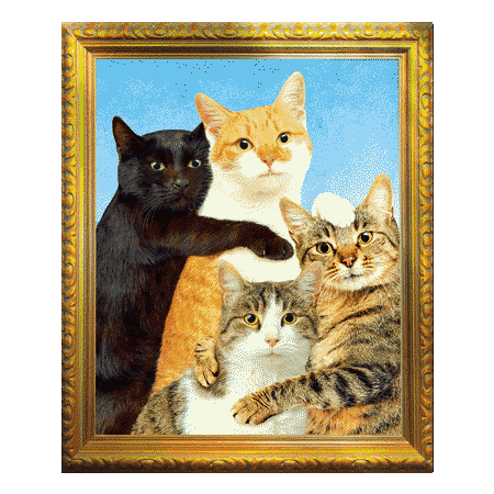 Kitty Family by Toiletpaper - Sticker