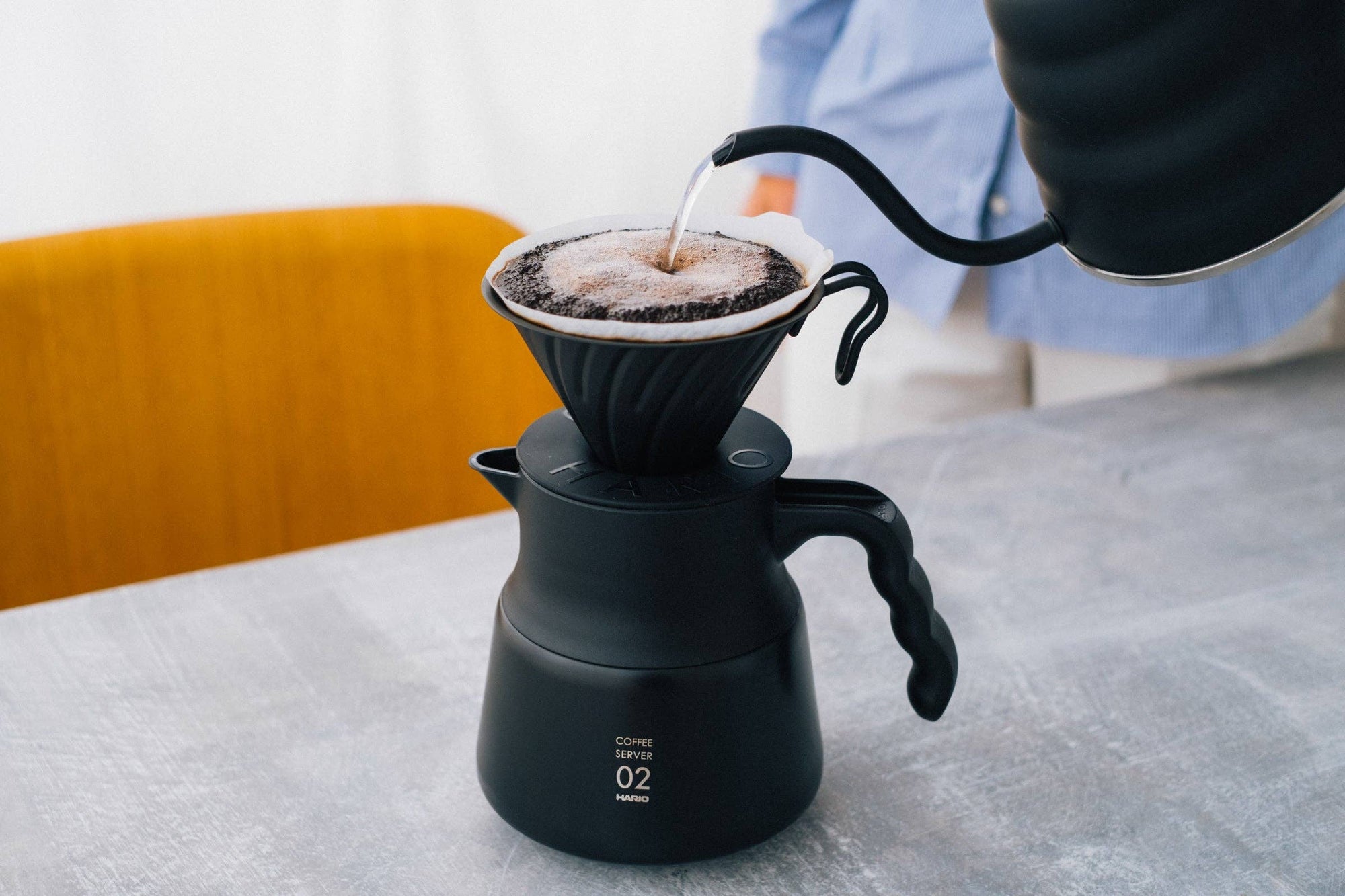 HARIO USA - V60 Metal Coffee Dripper 02: Matte Black