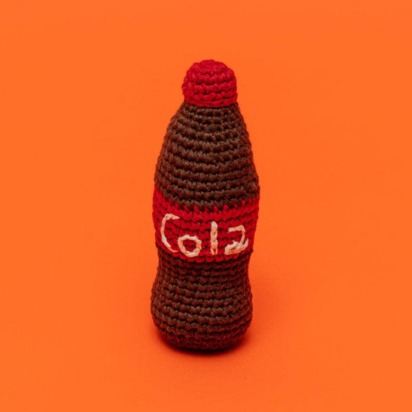 Ware of the Dog - Hand Crochet Cotton Dog Toy - Cola