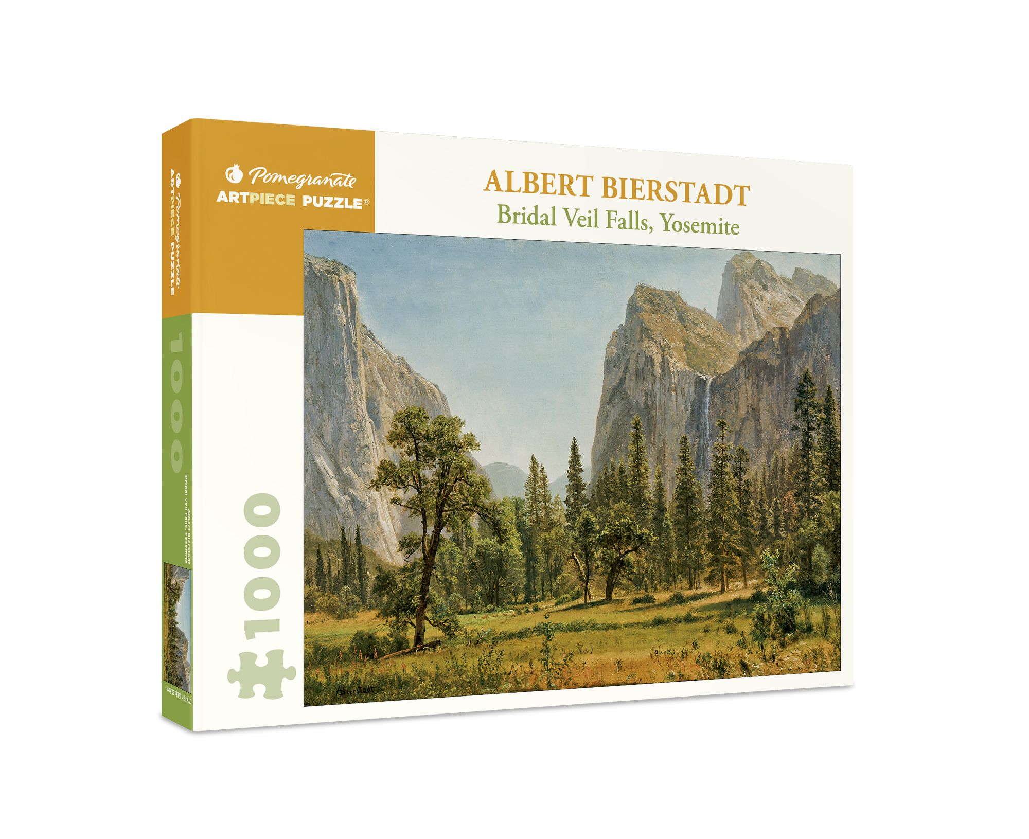 Albert Bierstadt: Bridal Veil Falls, Yosemite 1000-Piece Jigsaw Puzzle