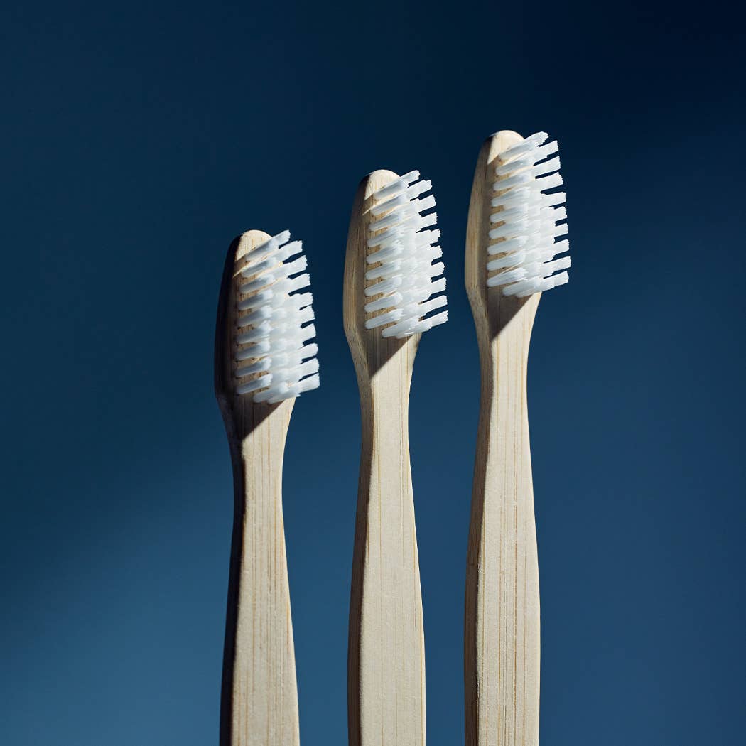 Davids - Premium Bamboo Toothbrush - Adult Soft - 3 Pack