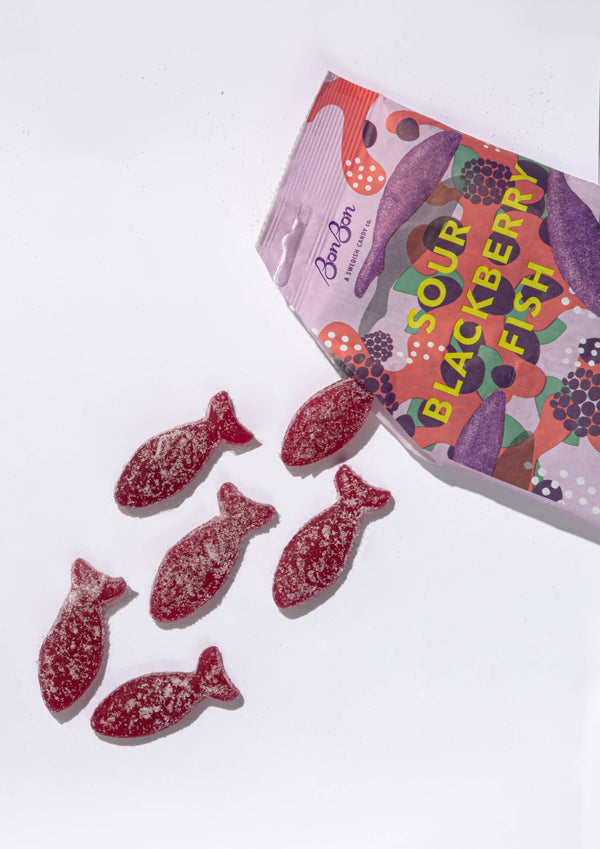 BonBon - Swedish Candy - Sour Blackberry Fish