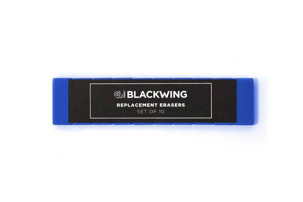 Blackwing - Replacement Erasers - Bright Blue & Pearl Pink