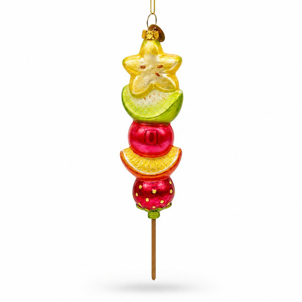 Fruit Medley on a Stick - Glass Ornament