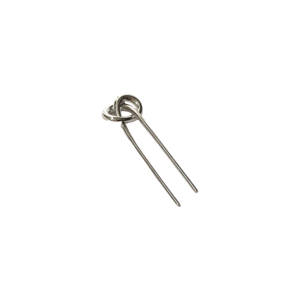 nar'sha - Knot-shaped Hair Stick - Silver