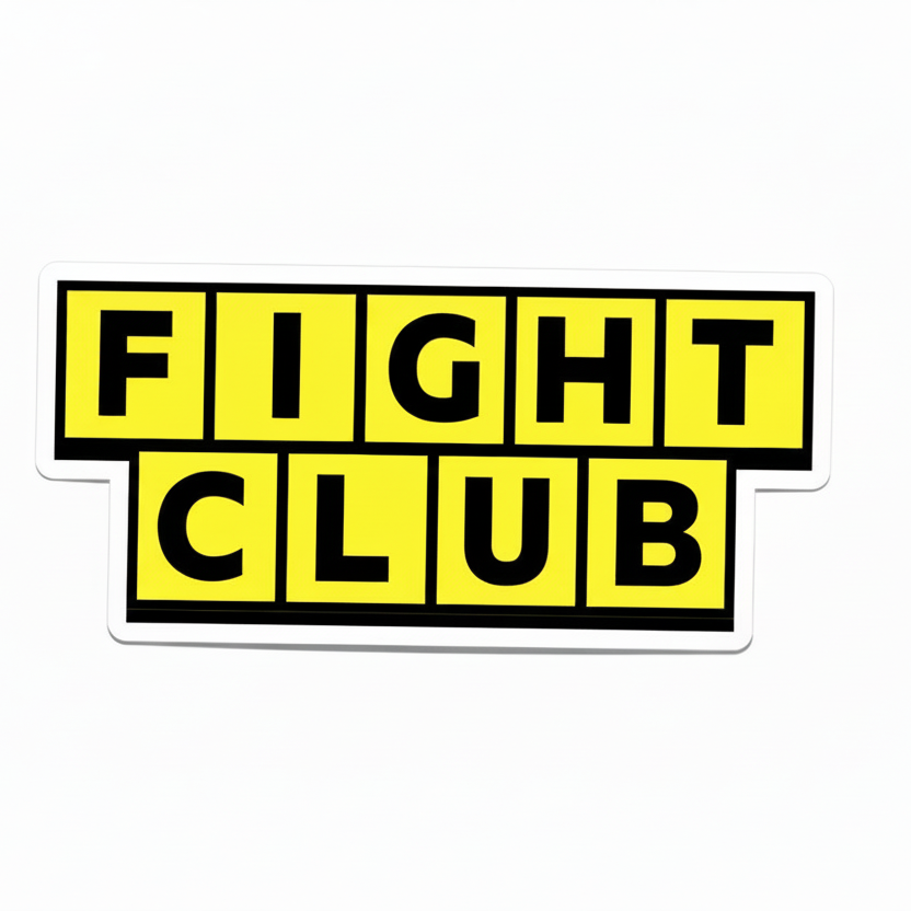 Fight Club Waffle House Sticker
