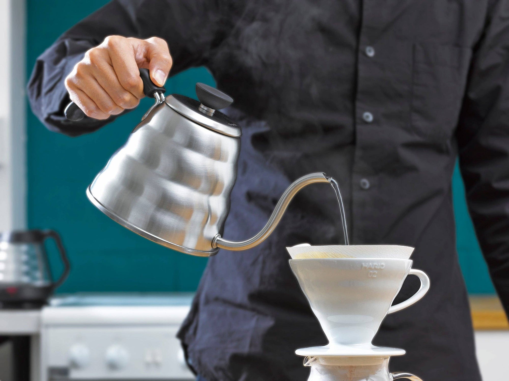 Hario - V60 "Buono" Drip Kettle 1.2L Silver