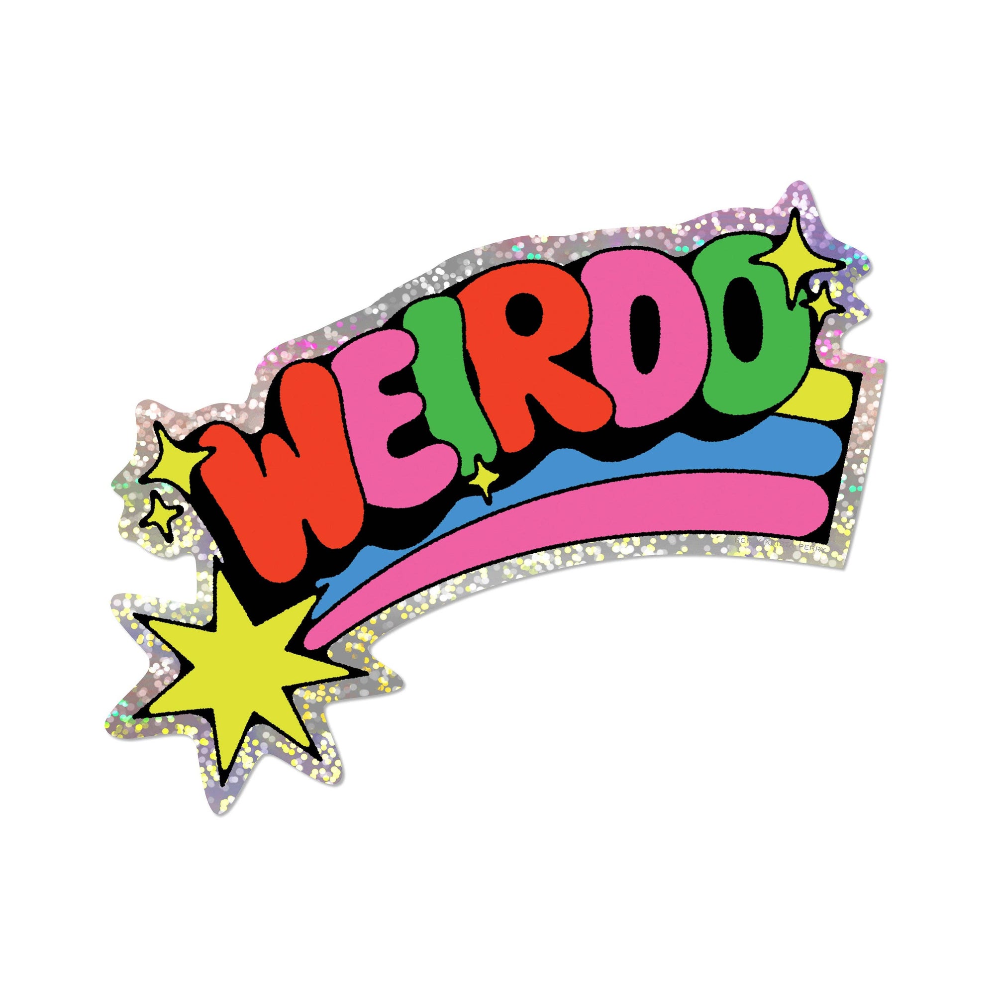 Weirdo - Glitter Sticker