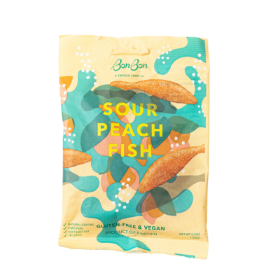 BonBon - Swedish Candy - Sour Peach Fish
