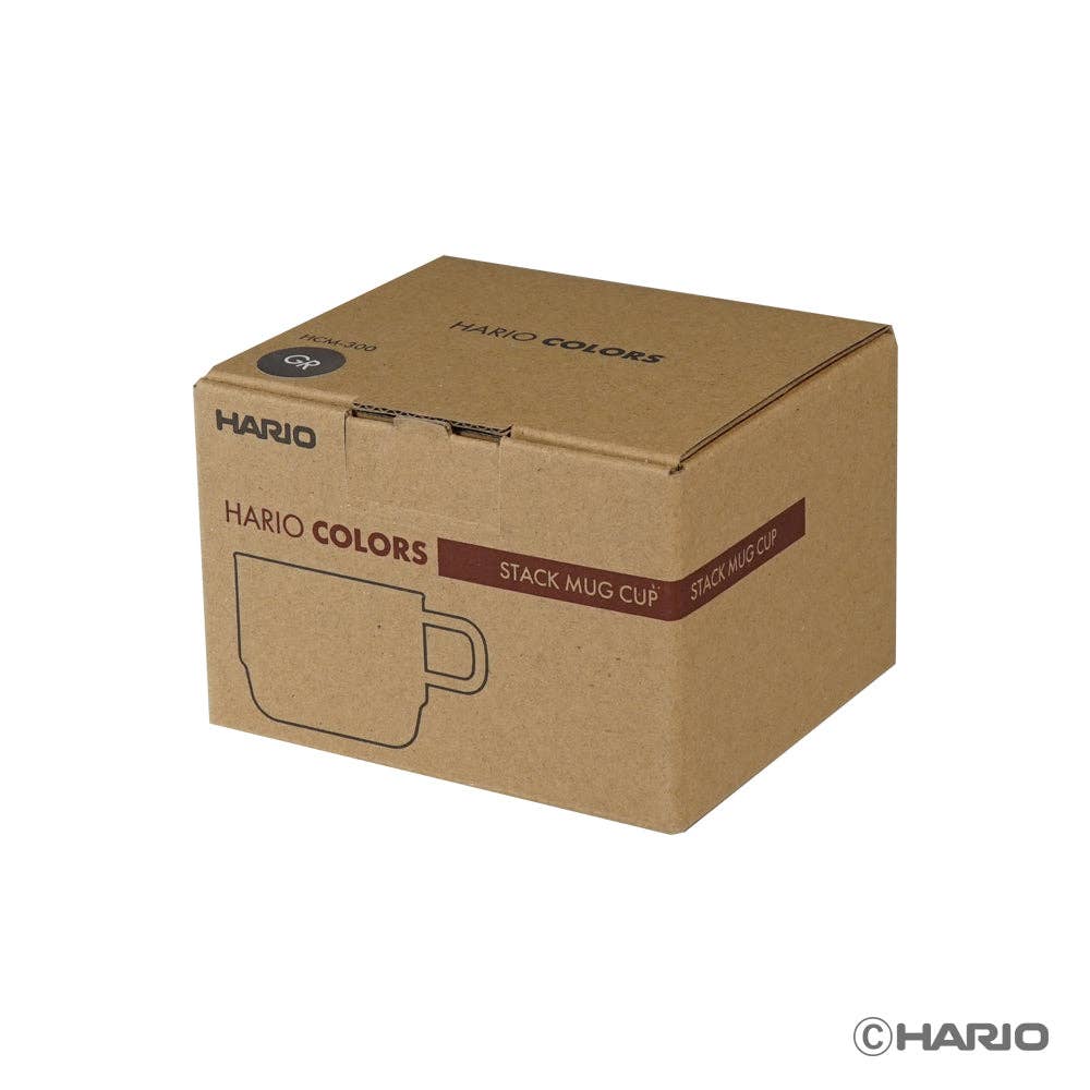 Hario - Colors Glass Series - Stackable Mug 300mL: Amber