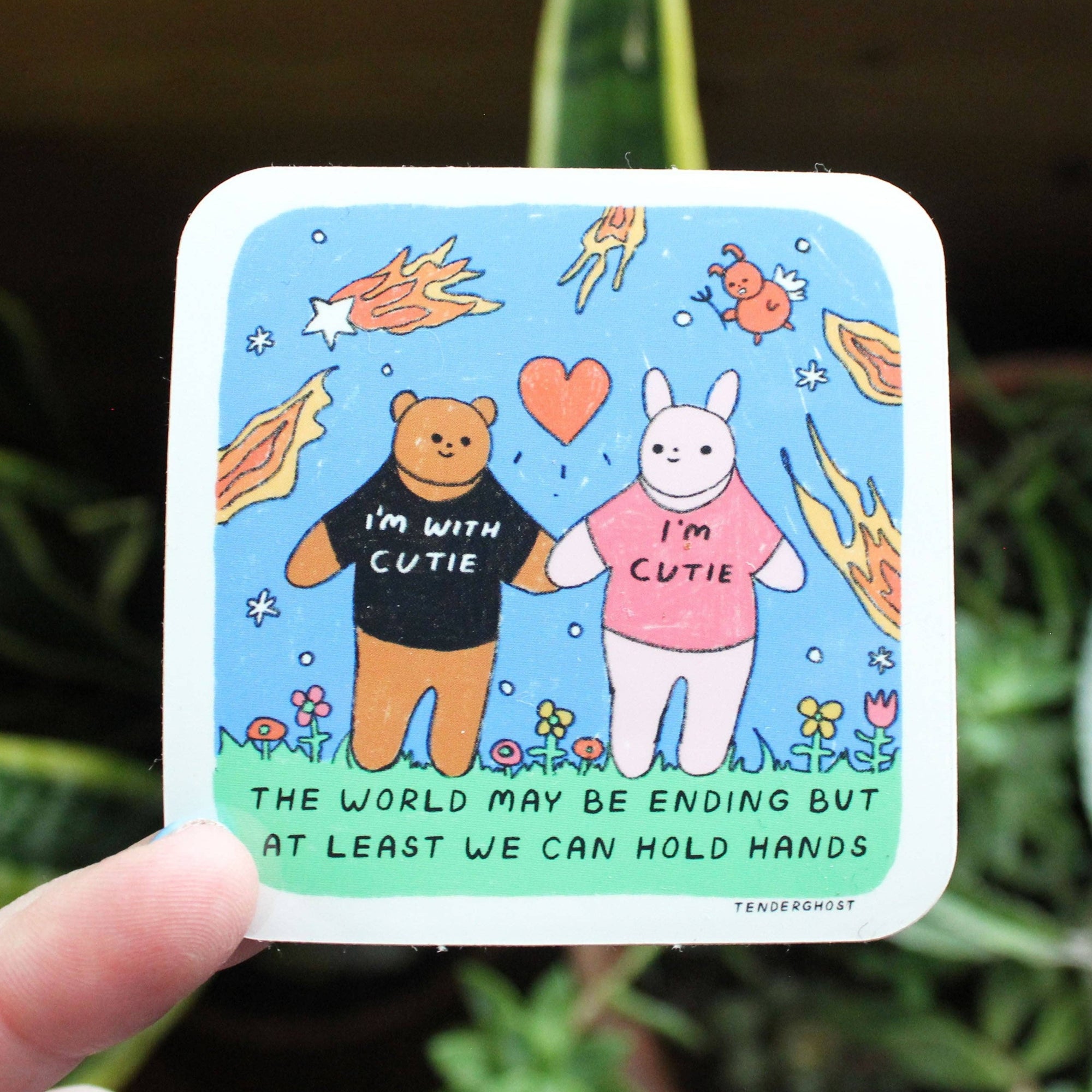 Hold Hands Sticker - Space Camp