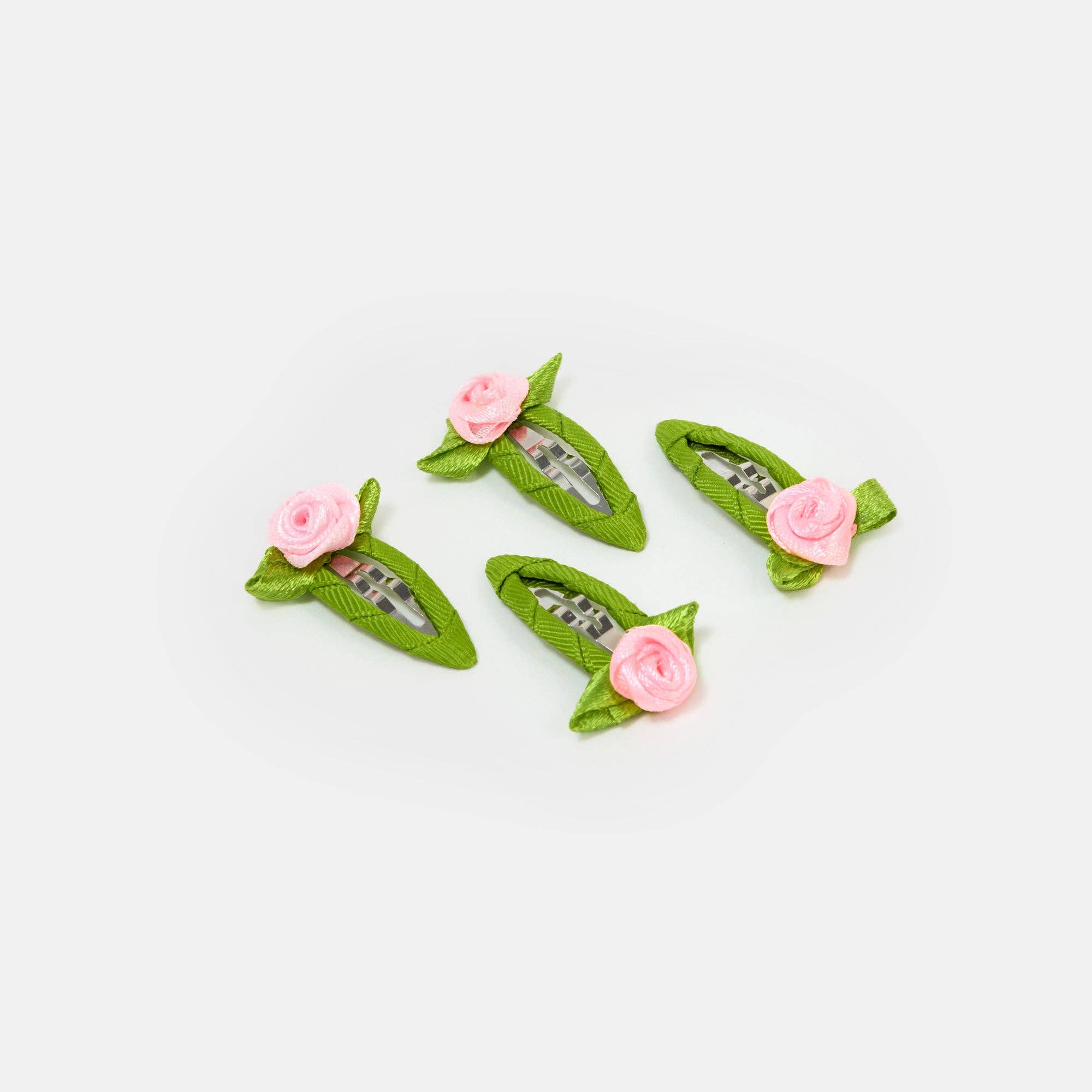 CHUNKS - Rosette Snap Clips in Blush