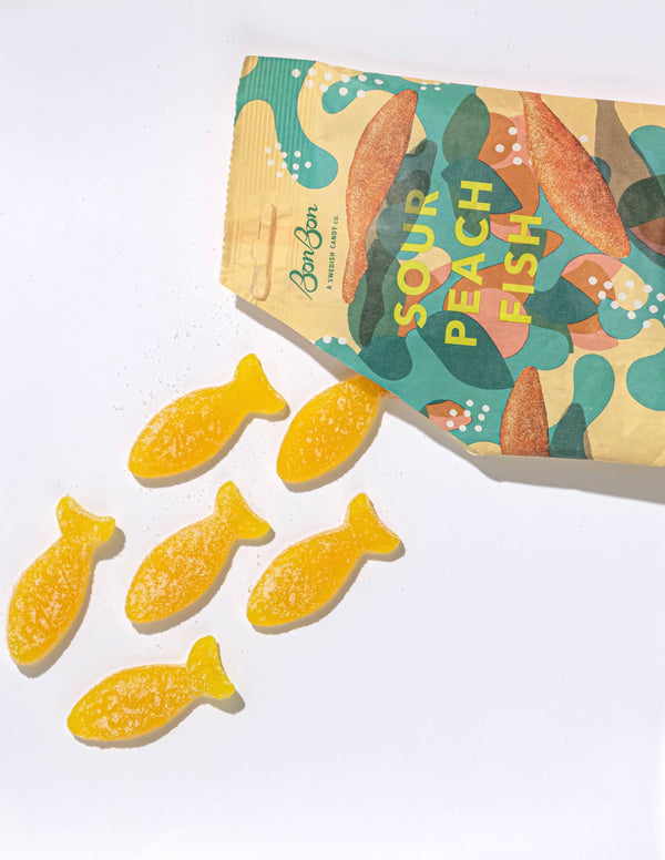 BonBon - Swedish Candy - Sour Peach Fish
