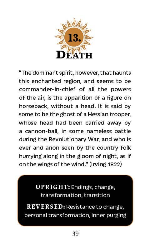The Legend of Sleepy Hollow Tarot - Deck & Guide