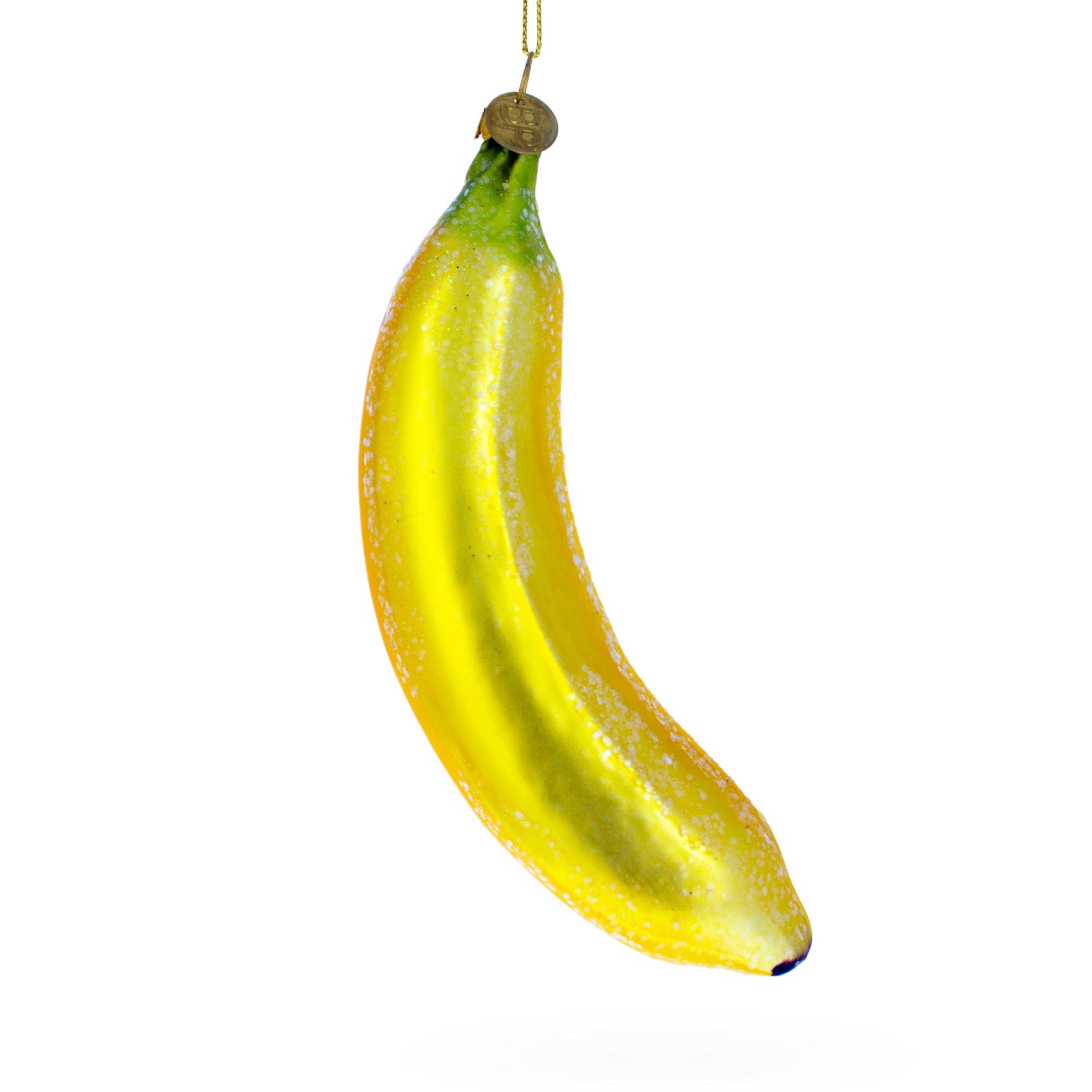 Tropical Delight: Sunny Banana Blown Glass Ornament