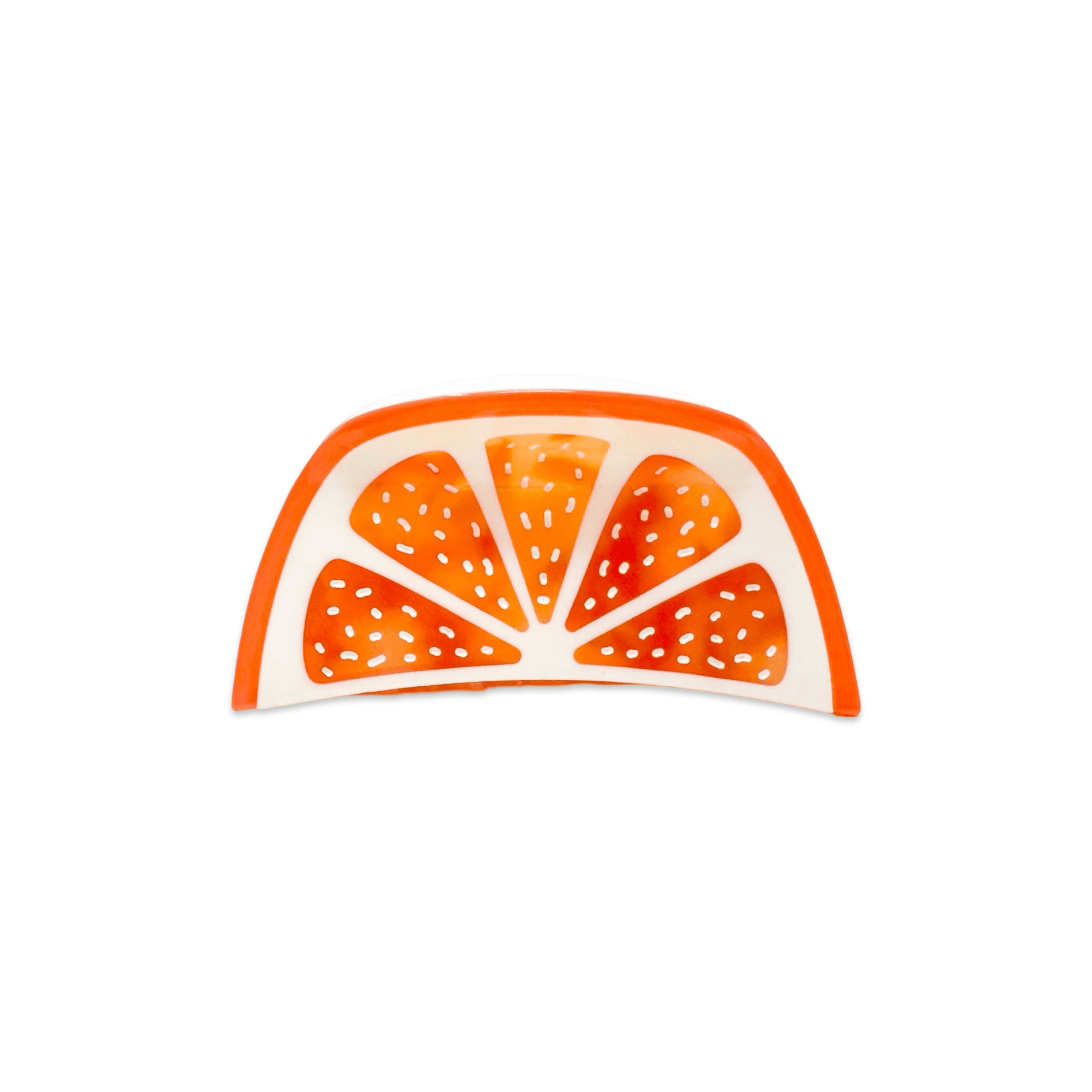 Midi Grapefruit Slice Hair Claw Clip
