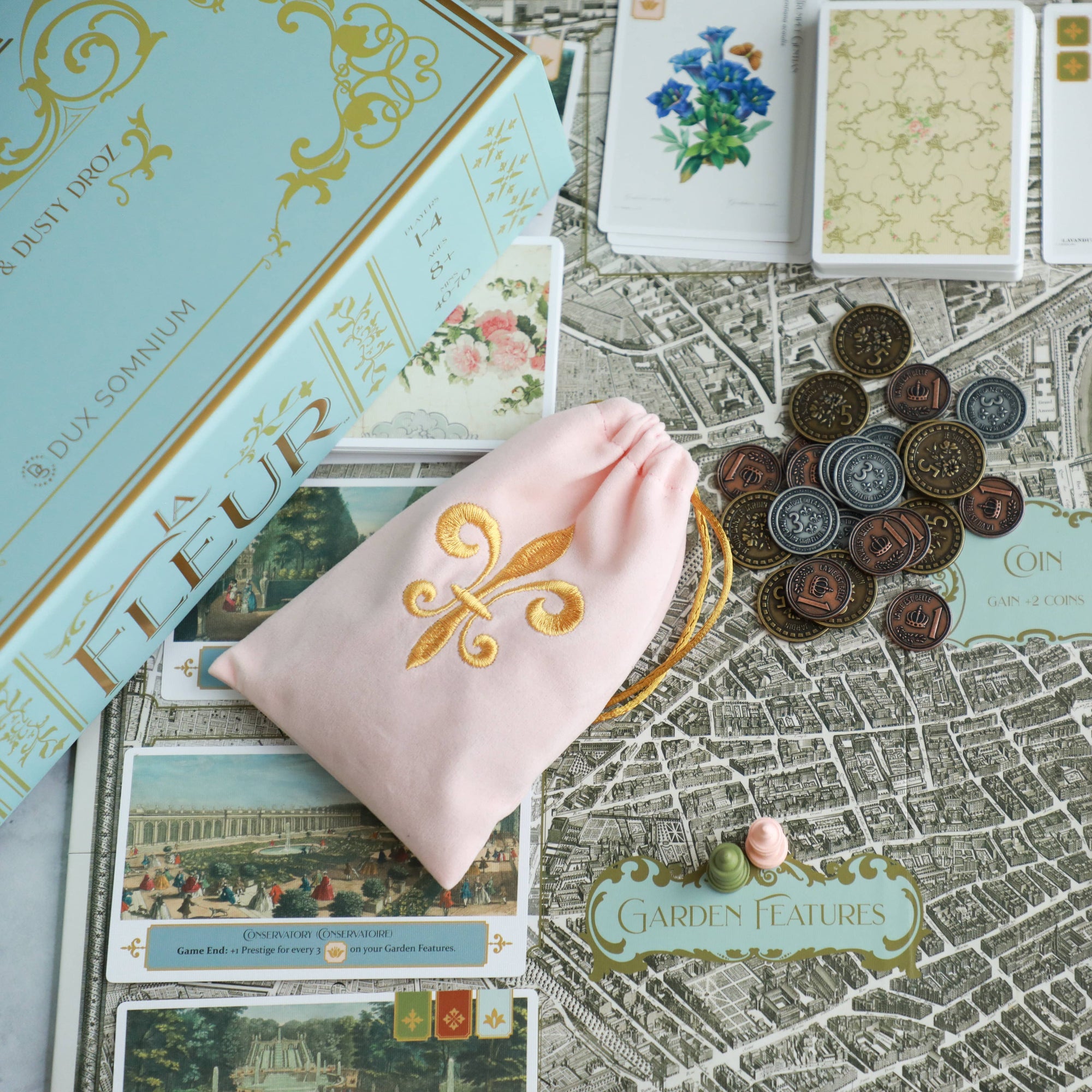 La Fleur - Board Game - Metal Coins