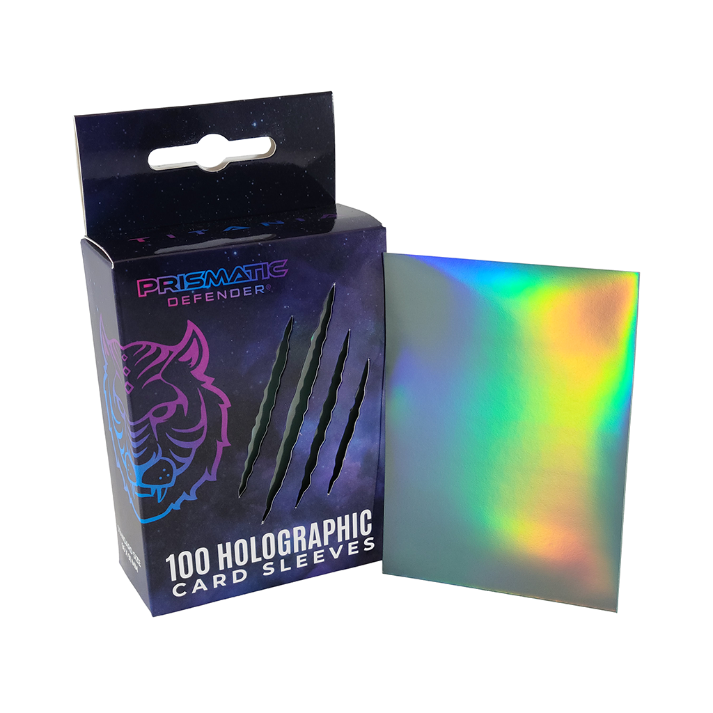 Prismatic Defender® - Holographic Card Sleeves - 3 Foil Designs - Dark Green / Oracle
