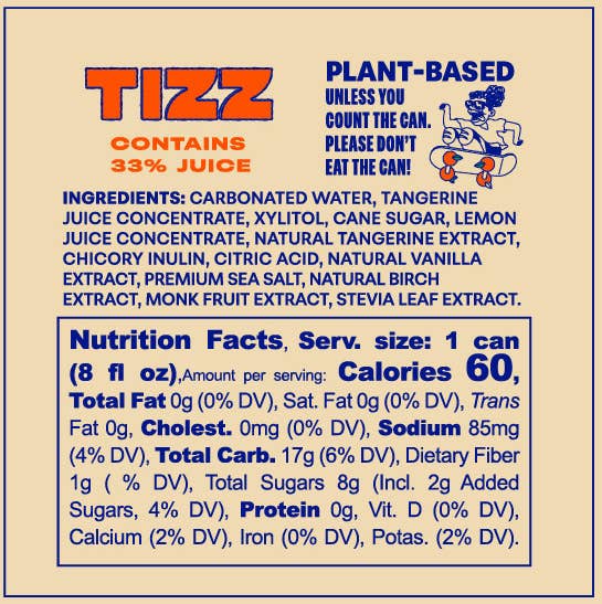 TIZZ - Vanilla Cream Tangerine Fizz