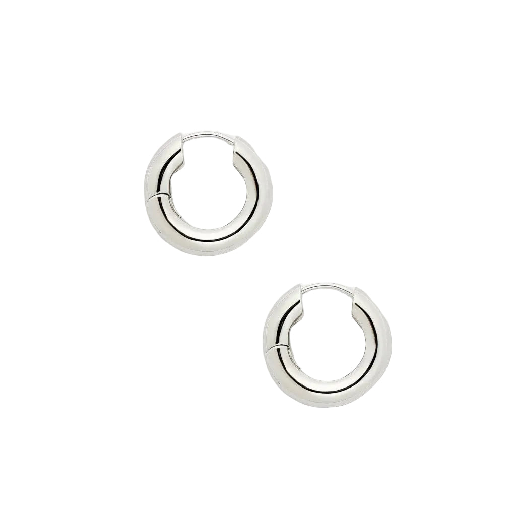 MACHETE - Baby Chunky Hoops - Silver