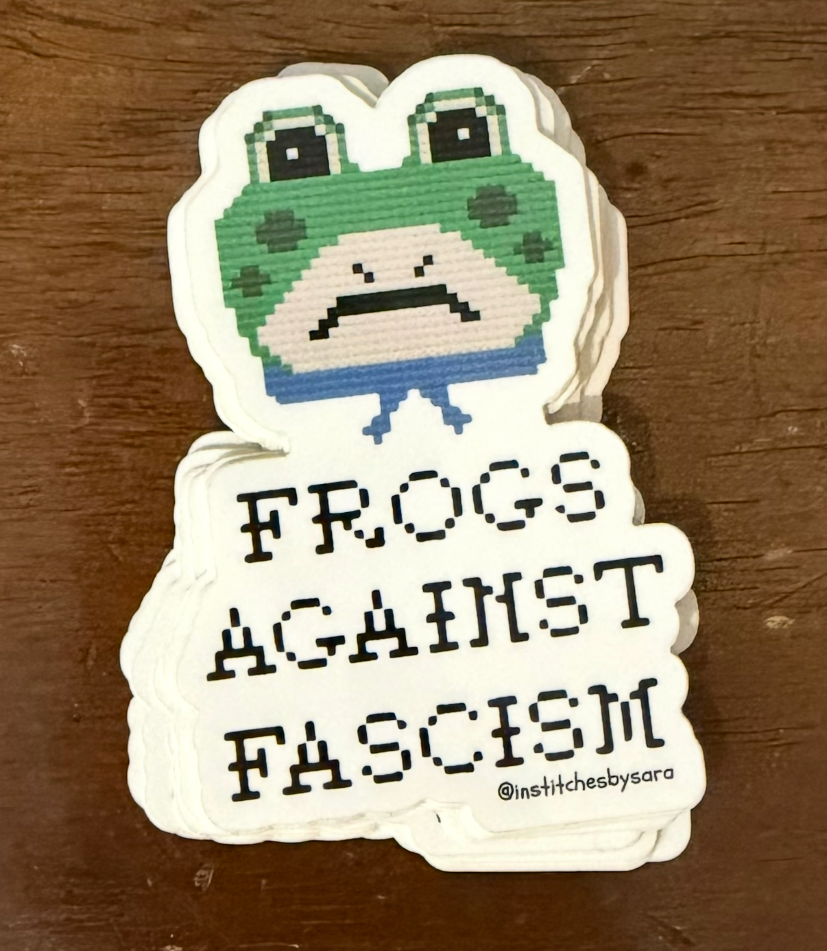 Frogs Against Fascism Sticker