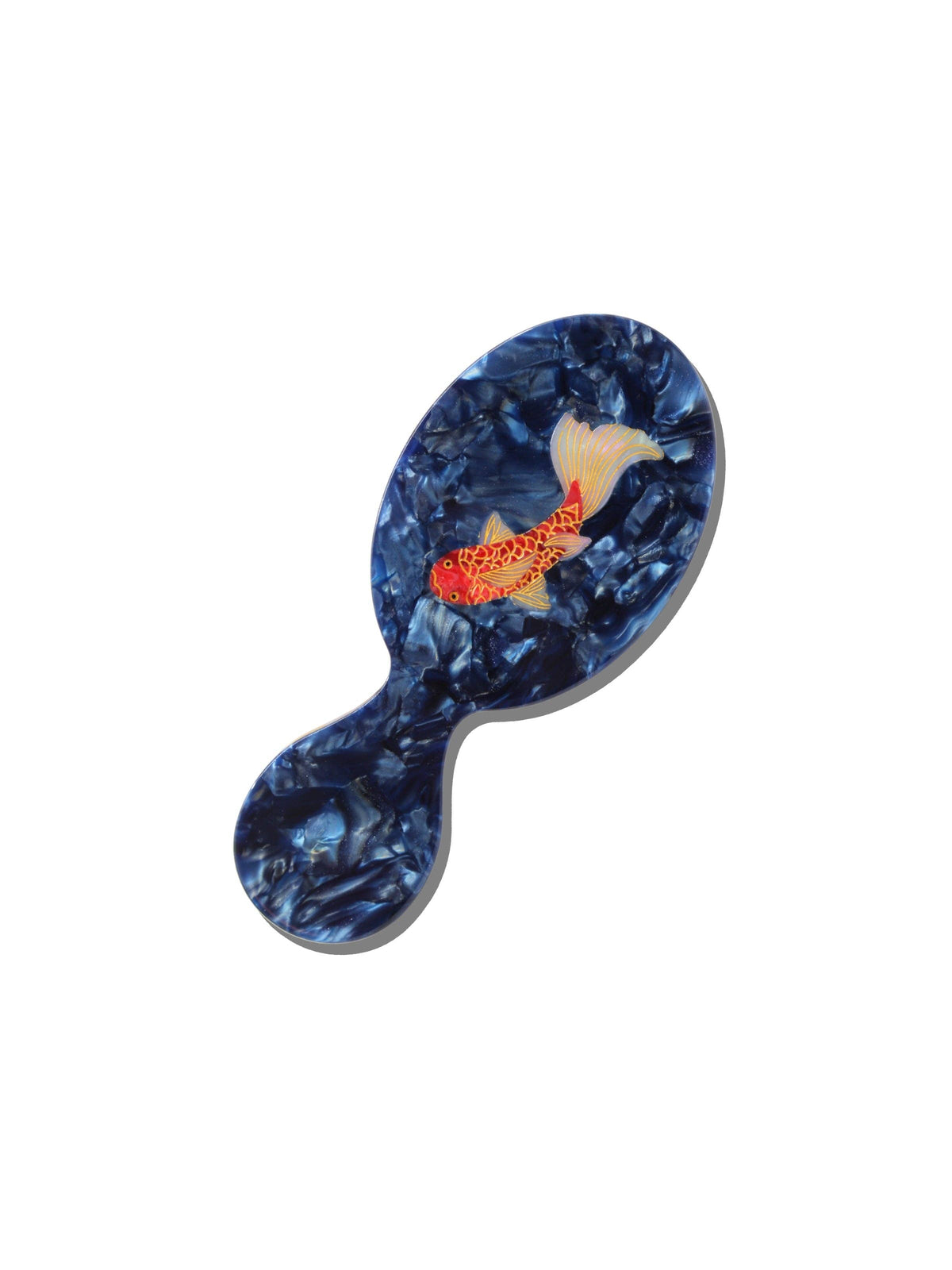 Solar Eclipse - Hand-painted Koi Fish Brush | Eco-Friendly: Amazing Hair Day