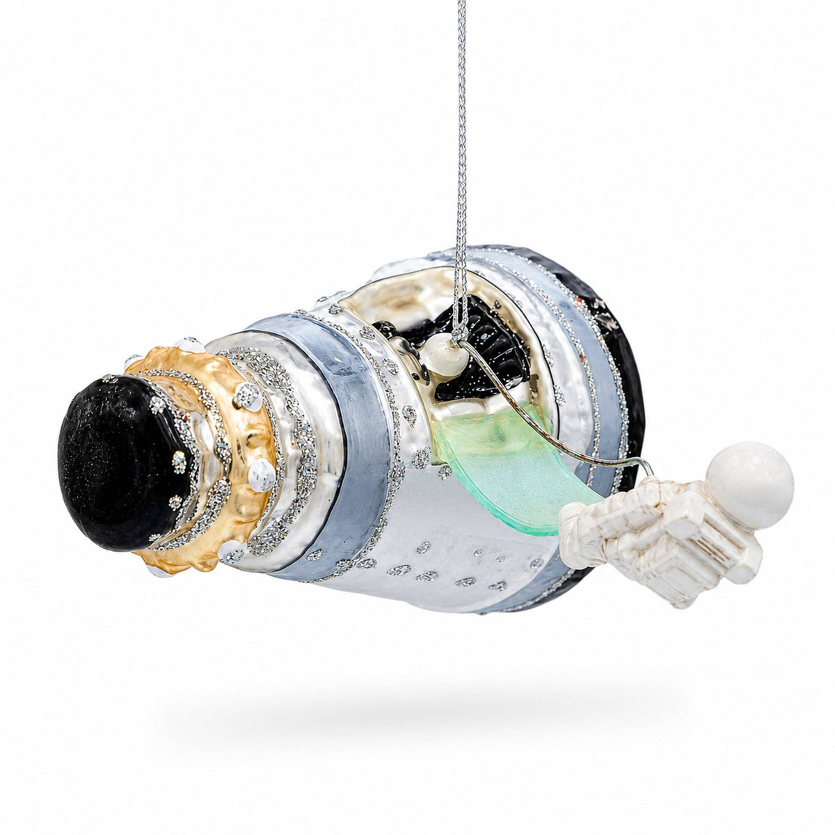 Mars Space Shuttle - Glass Ornament