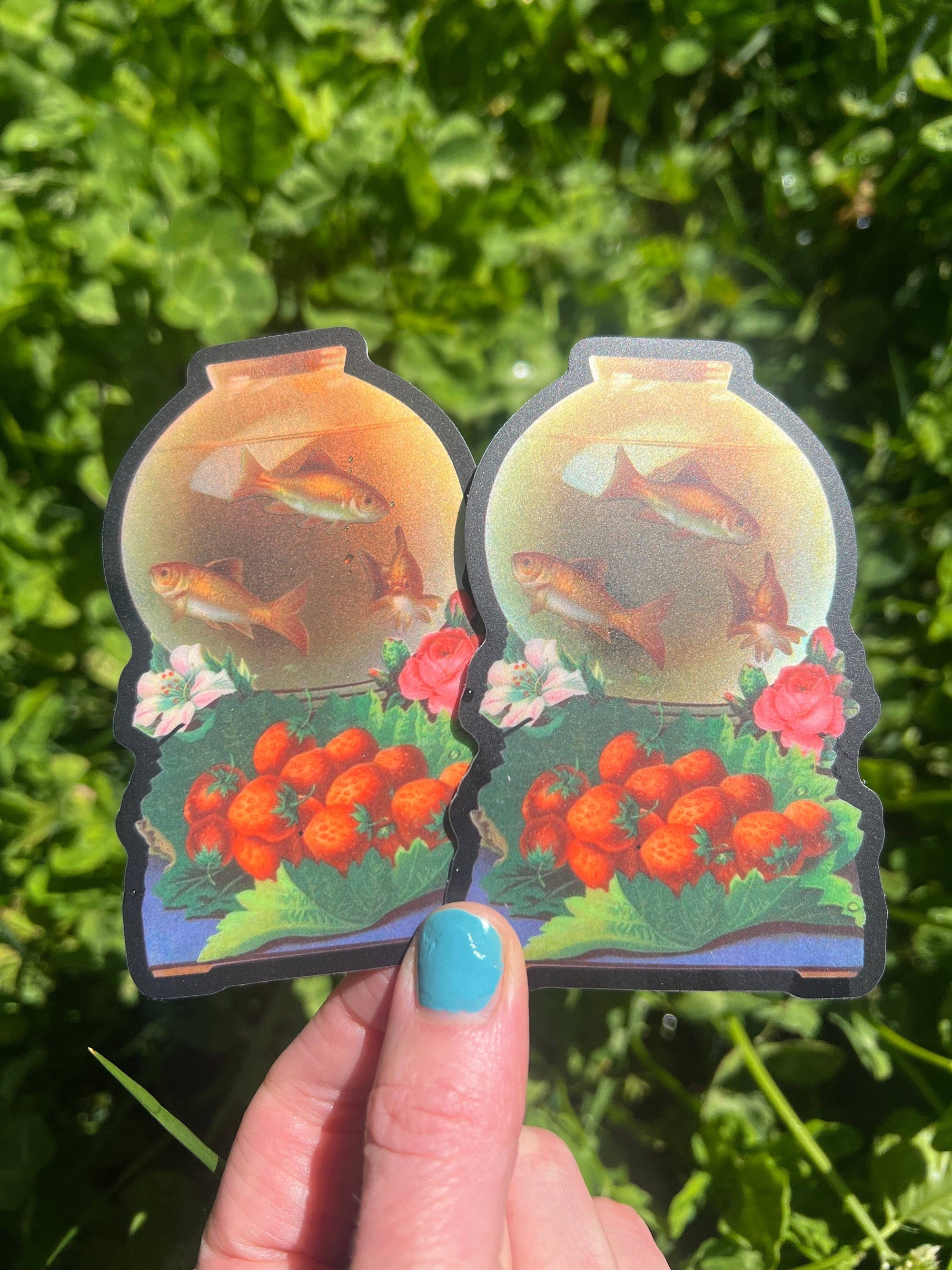 Goldfish Bowl 3" Sticker