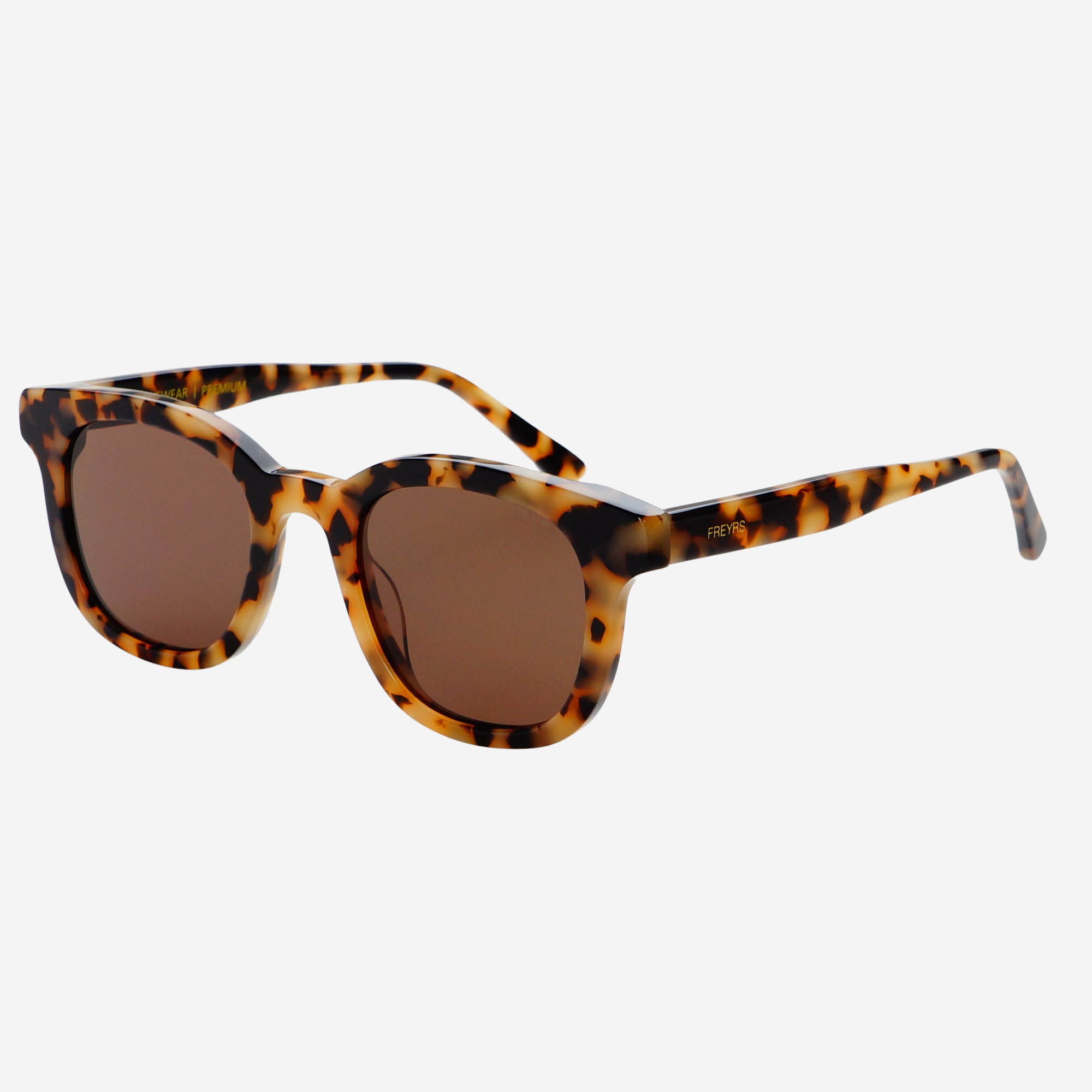 FREYRS Eyewear - Jasper Acetate Unisex Sunglasses: Milky Tortoise