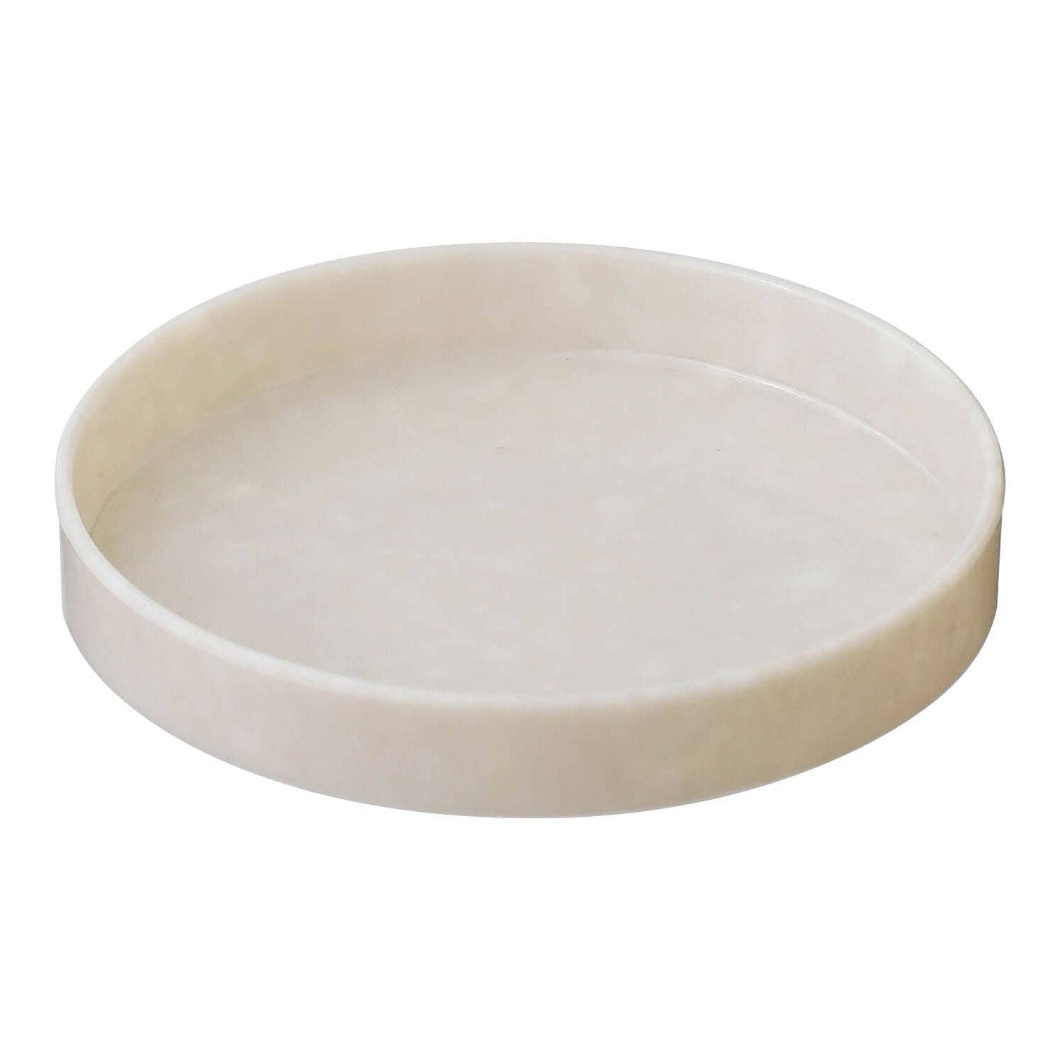 Penco - Marble Circle Desk Tray - Ivory