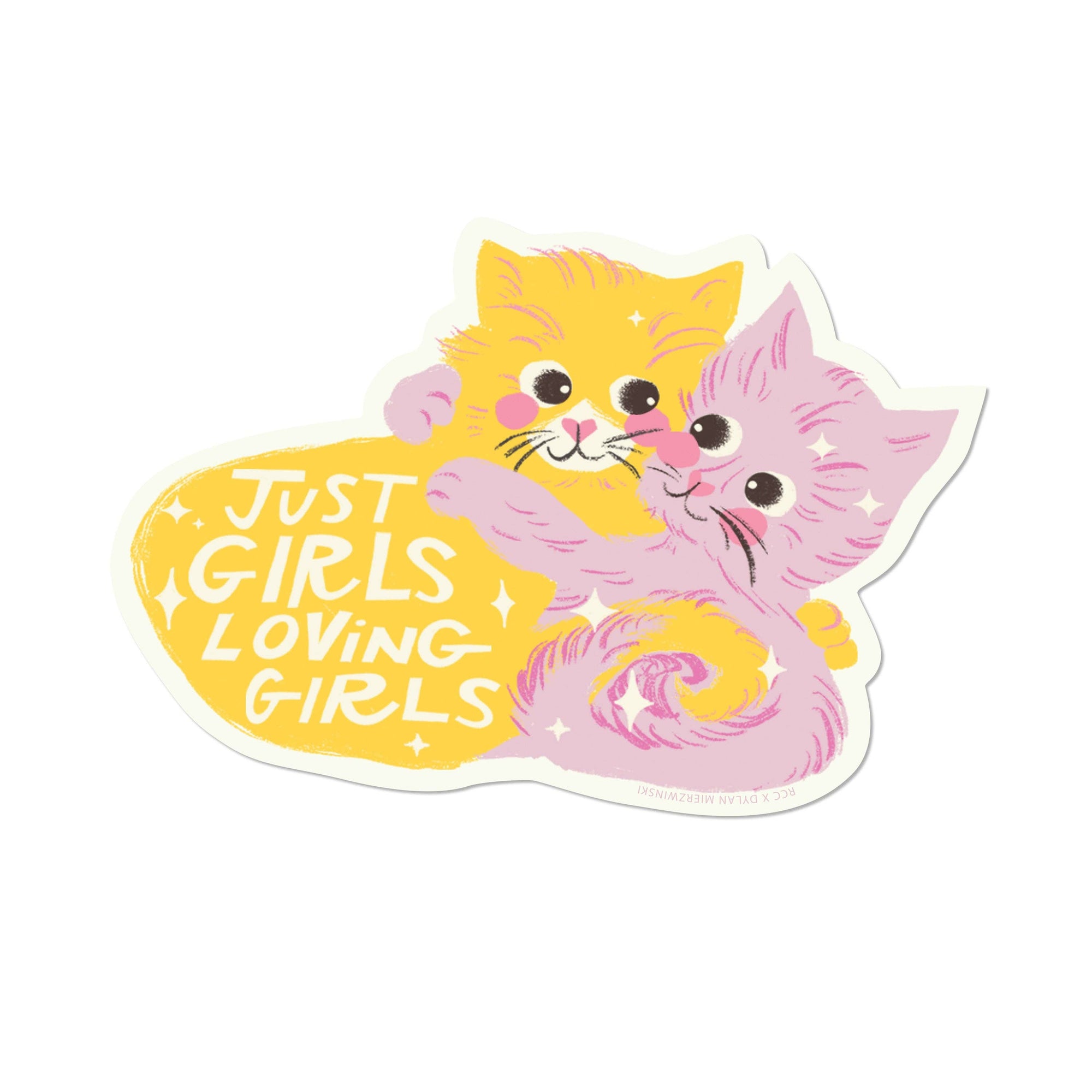 Red Cap Cards - Just Girls Sticker