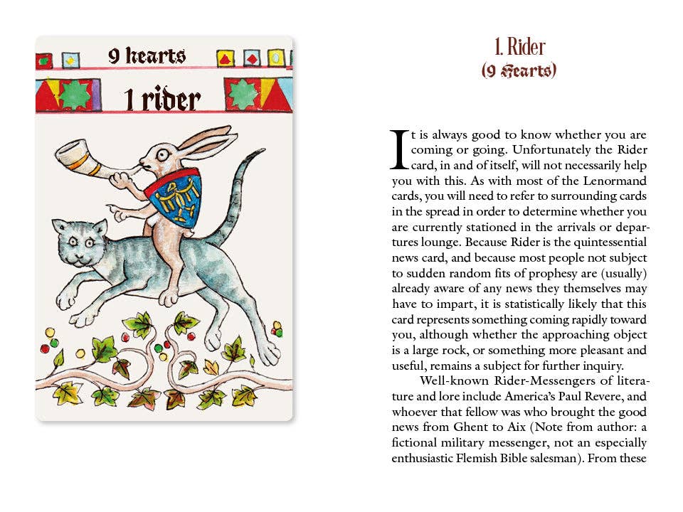 The Marginal Lenormand: An Irreverent Oracle