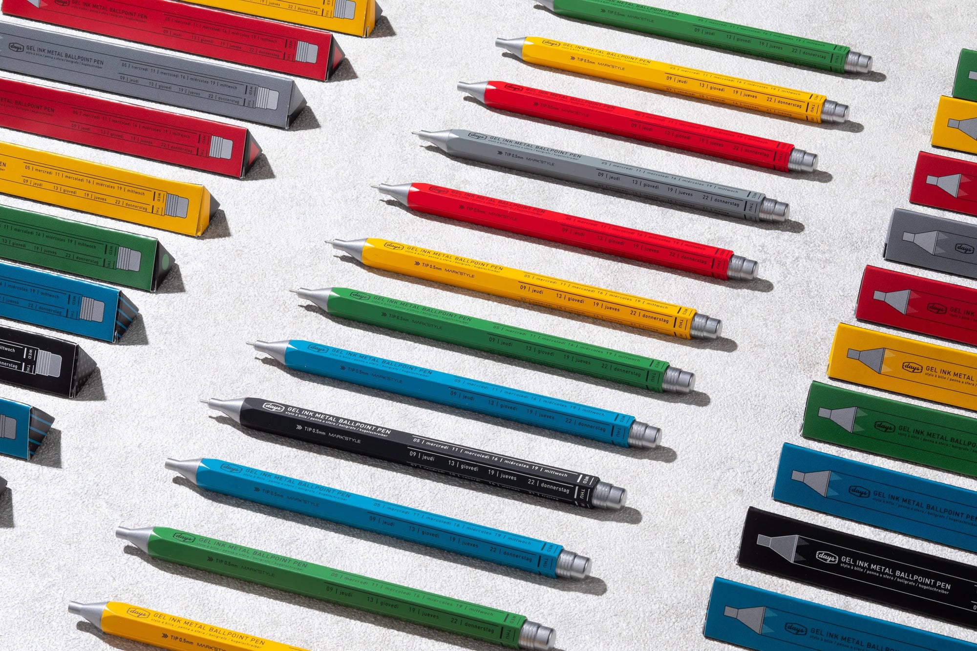 MARK'STYLE - Gel Metal Ballpoint Pen - Neo Citron