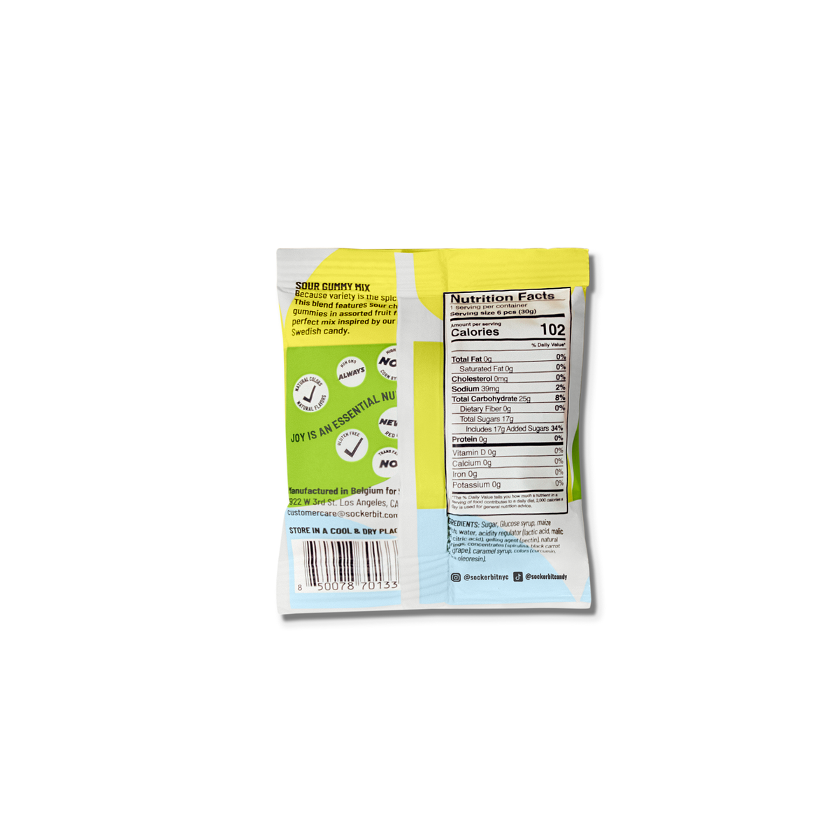 Sockerbit - Sour Gummy Mix Single Serving 1oz