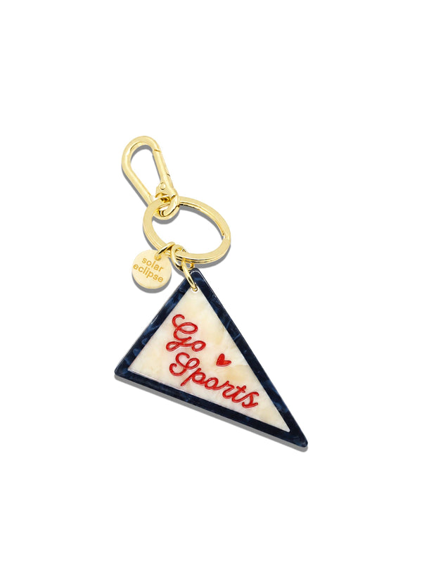 Solar Eclipse - Bag Charm + Keychain - Go Sports Pendant Flag
