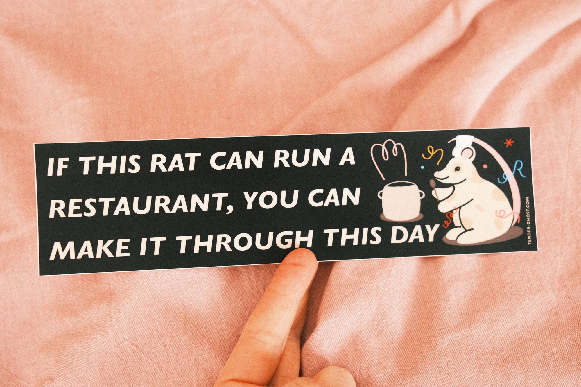 Rat Chef Bumper Sticker - Space Camp