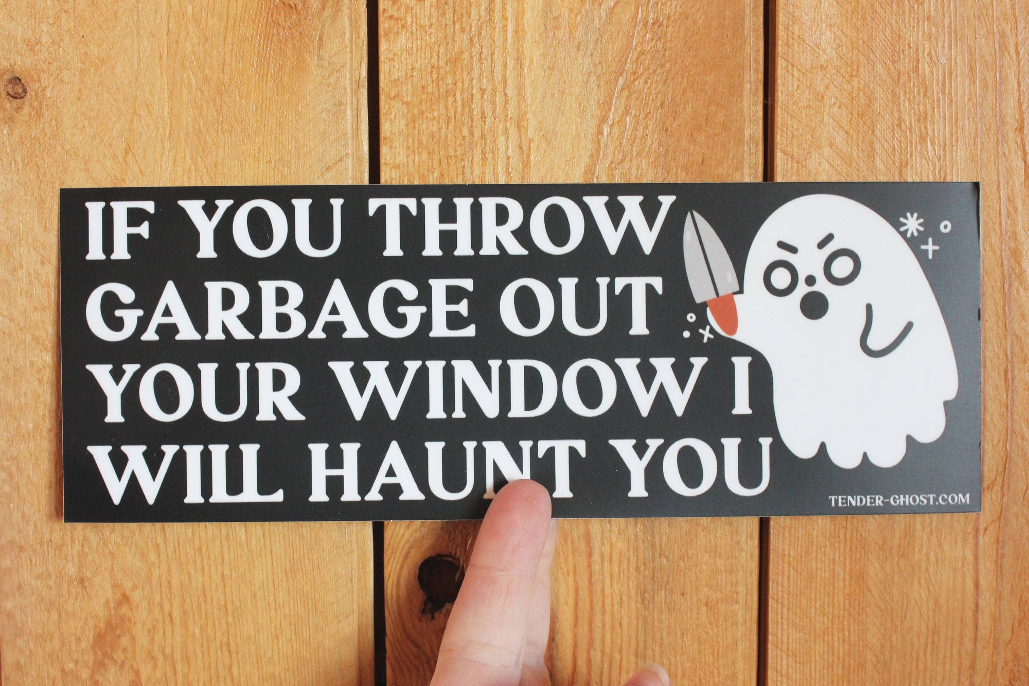 Haunted Garbage Bumper Sticker - Space Camp