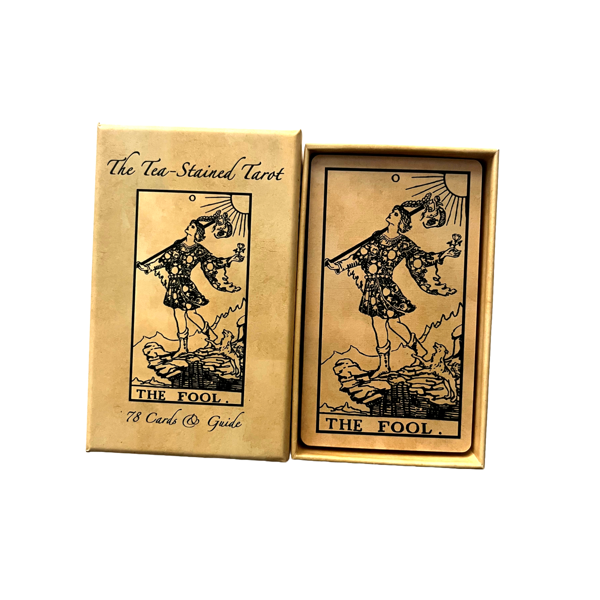 1909 Rider-Waite-Smith Tarot & Guide - Tea-Stained