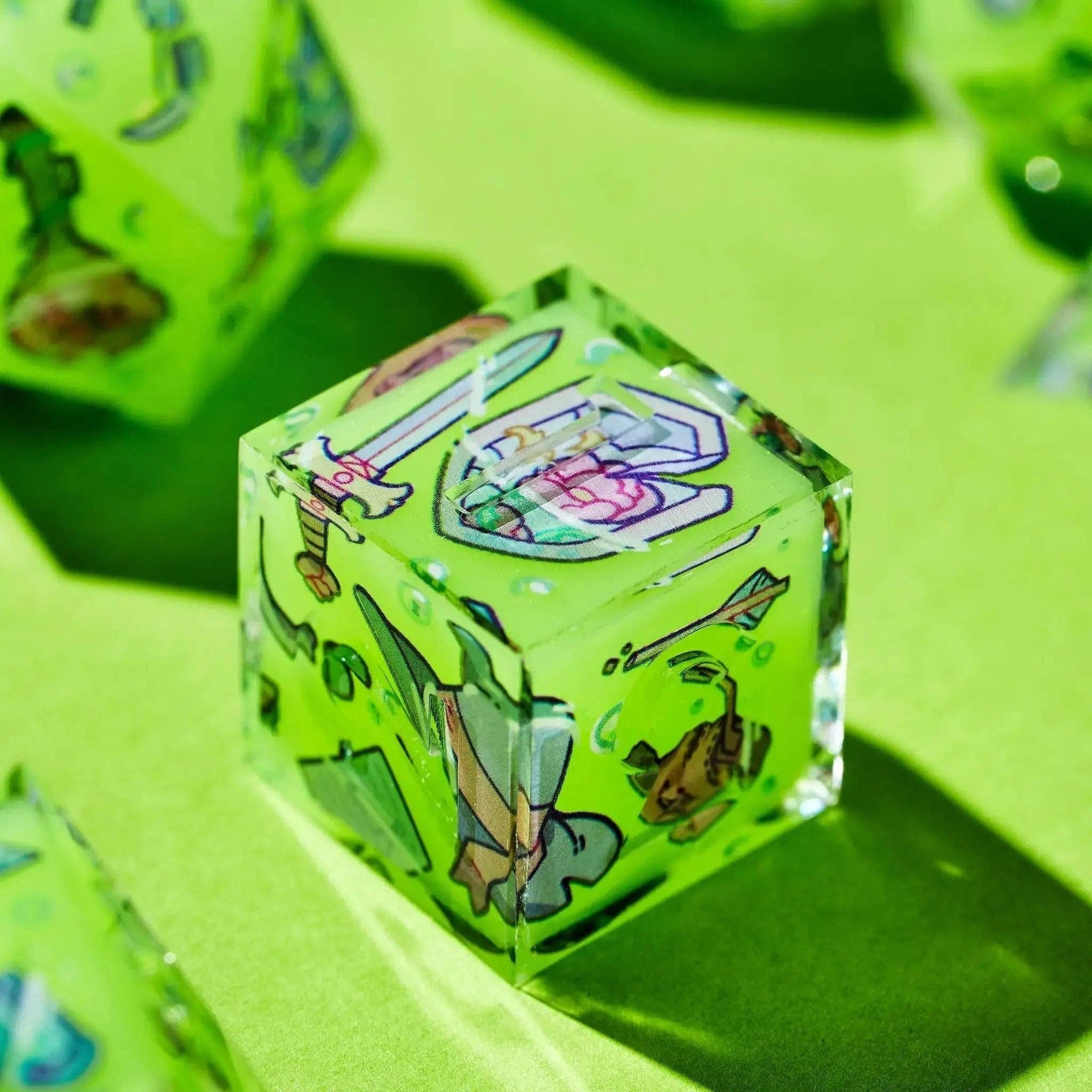 Death By Ooze 7-Piece Iconic Dice Set