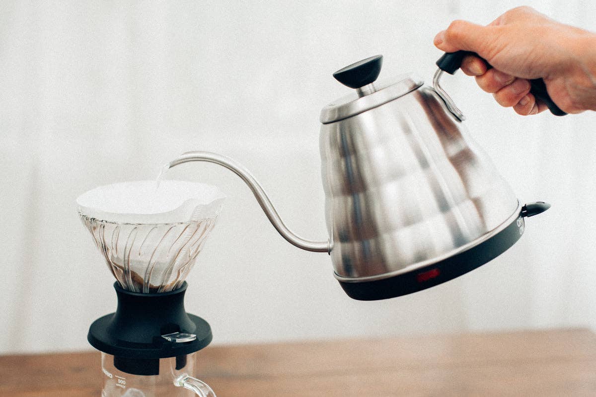 HARIO - V60 "Buono" Electric Drip Kettle - 800mL - Silver