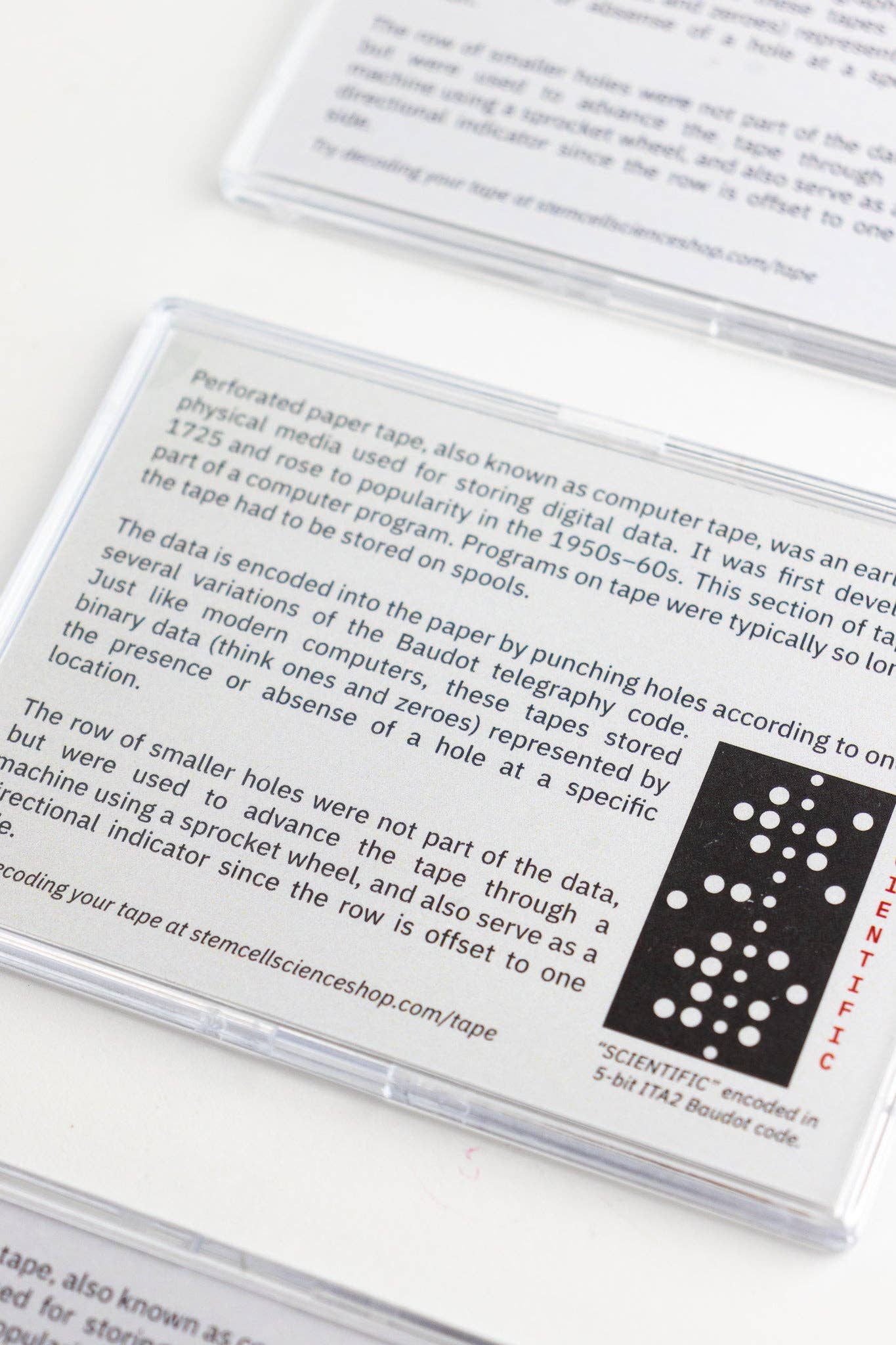 Punched Computer Tape Section