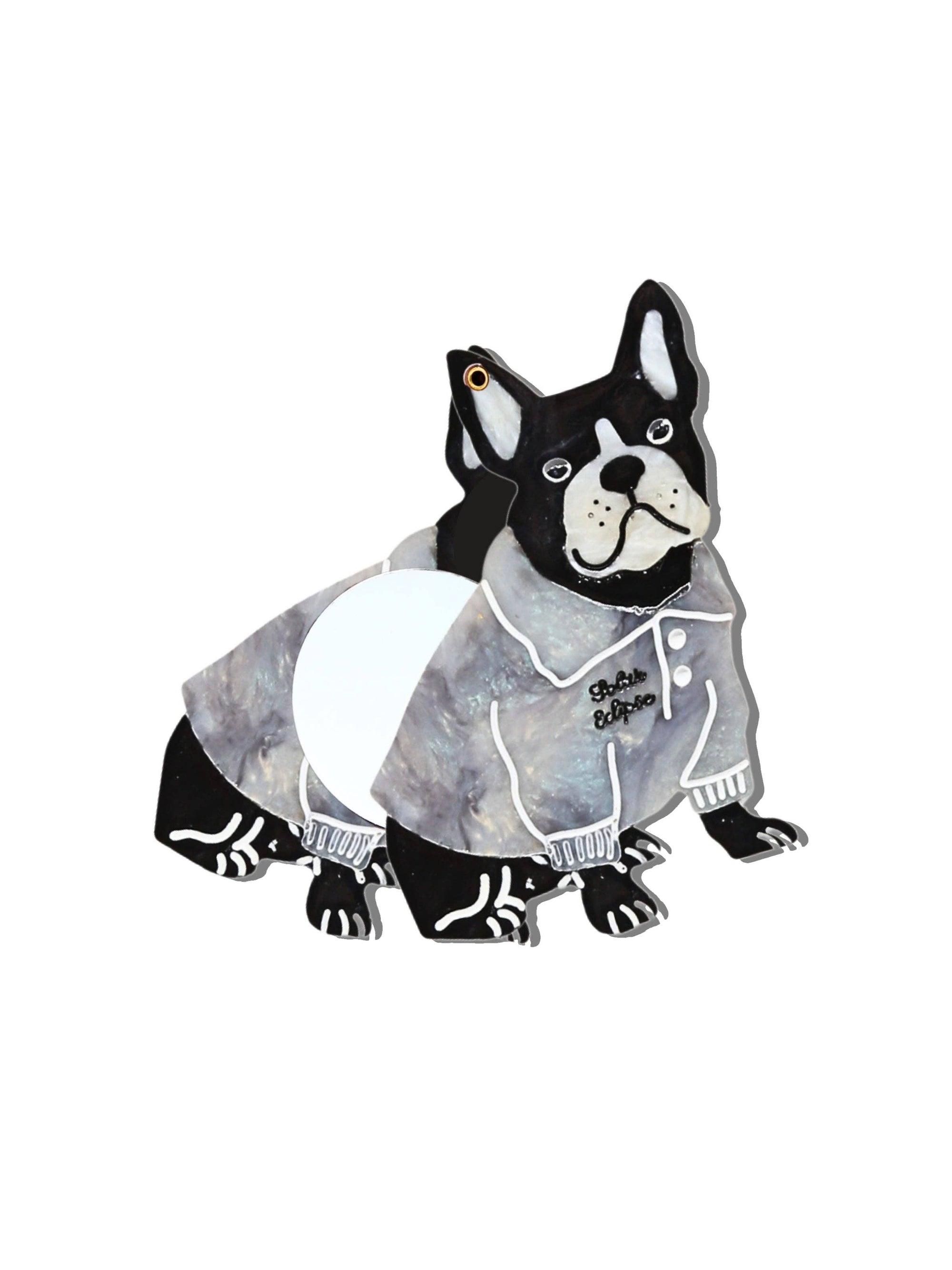 Solar Eclipse - Compact Mirror - Preppy Puppy