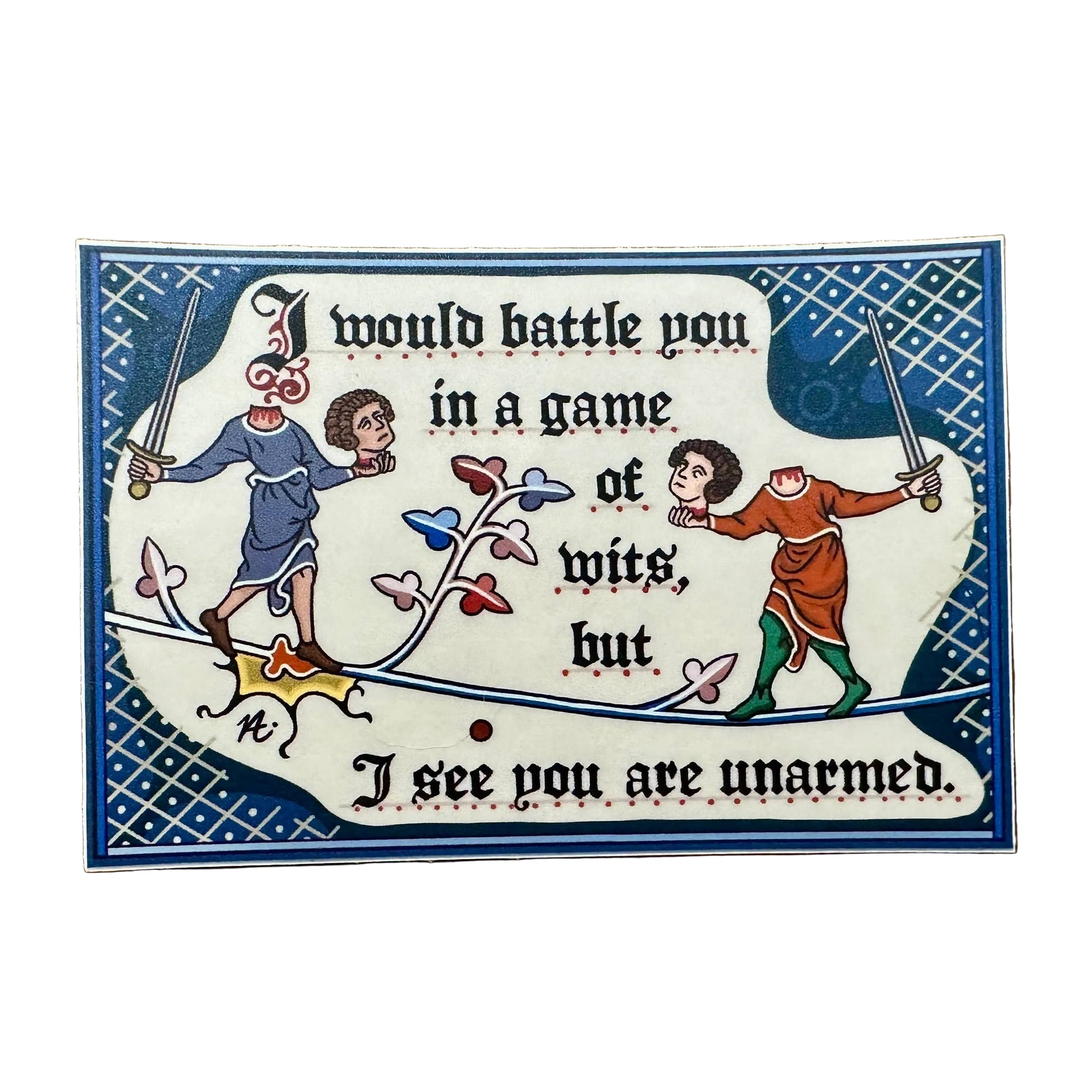 Game Of Wits - Medieval Sticker